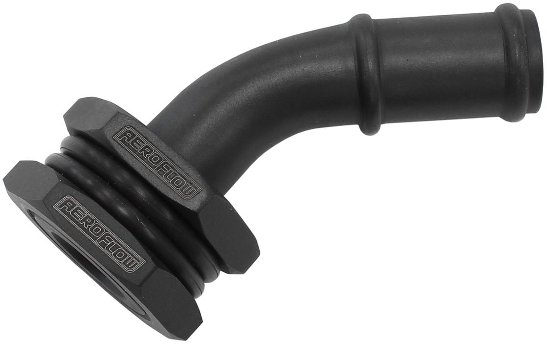 Turbo Drain Bulkhead 45°With 5/8" Barb