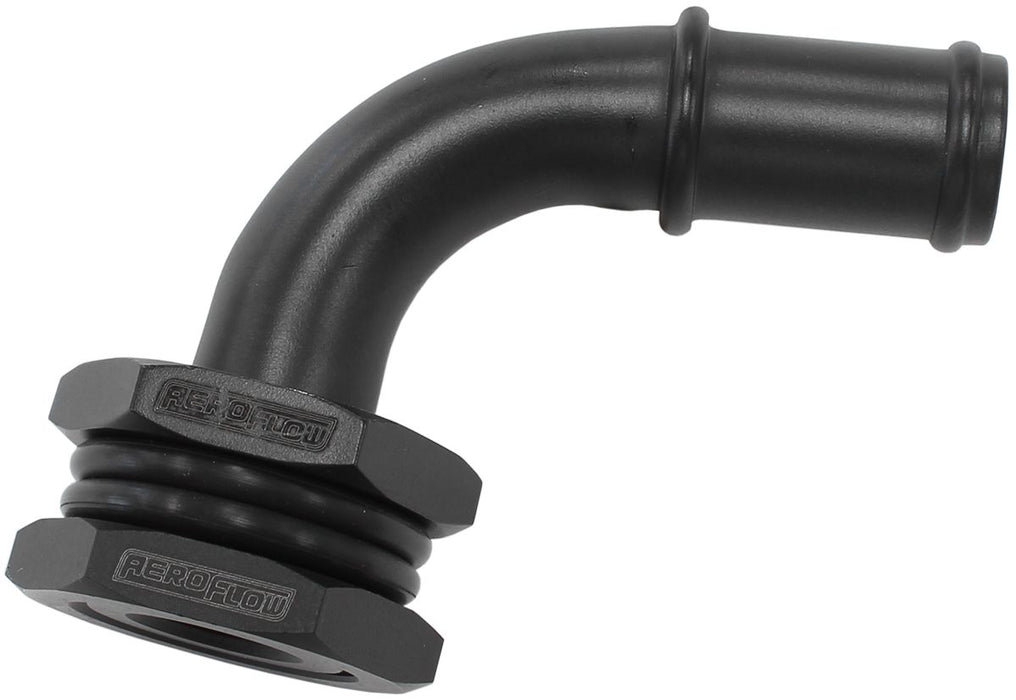 Turbo Drain Bulkhead 90°With 5/8" Barb