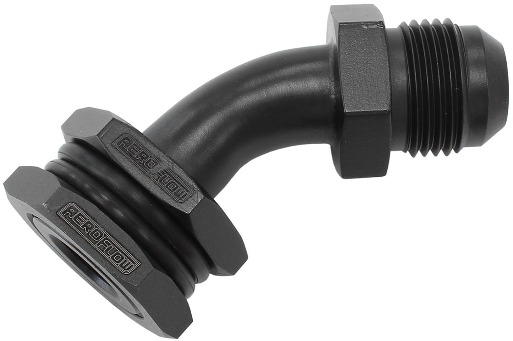 Turbo Drain Bulkhead 45°With -10AN Male