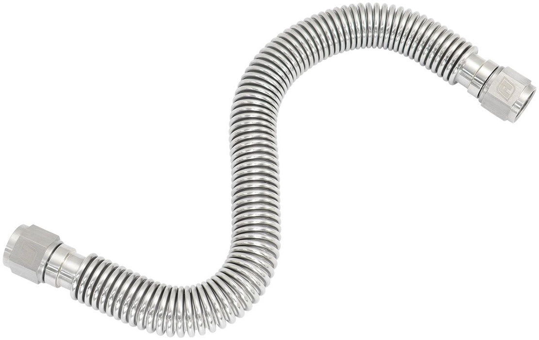 '-10AN Flexible Turbo Drain Hose, 400mm Long 304 Stainless Steel. 15.75" (400mm) Overall Length