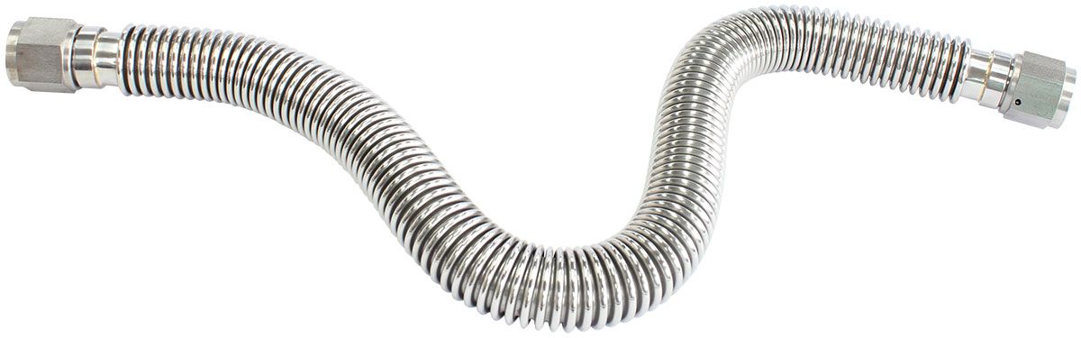 '-10AN Flexible Turbo Drain Hose, 650mm Long 304 Stainless Steel. 19.5" (650mm) Overall Length