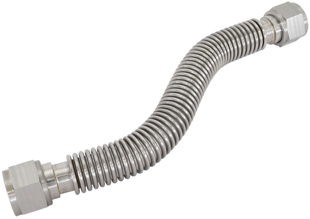 '-12AN Flexible Turbo Drain Hose, 300mm Long 304 Stainless Steel. 11.8" (300mm) Overall Length