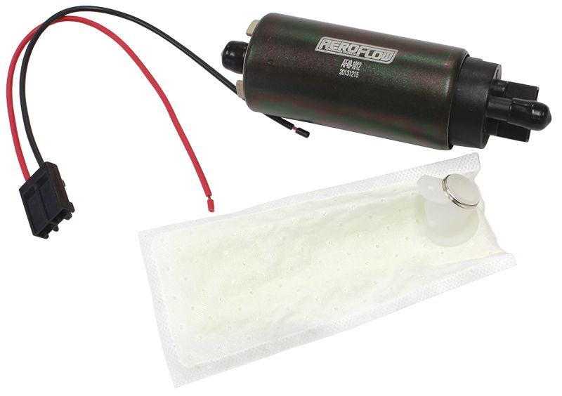EFI Electric In-tank Fuel Pump 500 HP  Screen Inlet, 5/16" Barb Outlet, 180 lph@3 bar, with harness, similar to GSS342