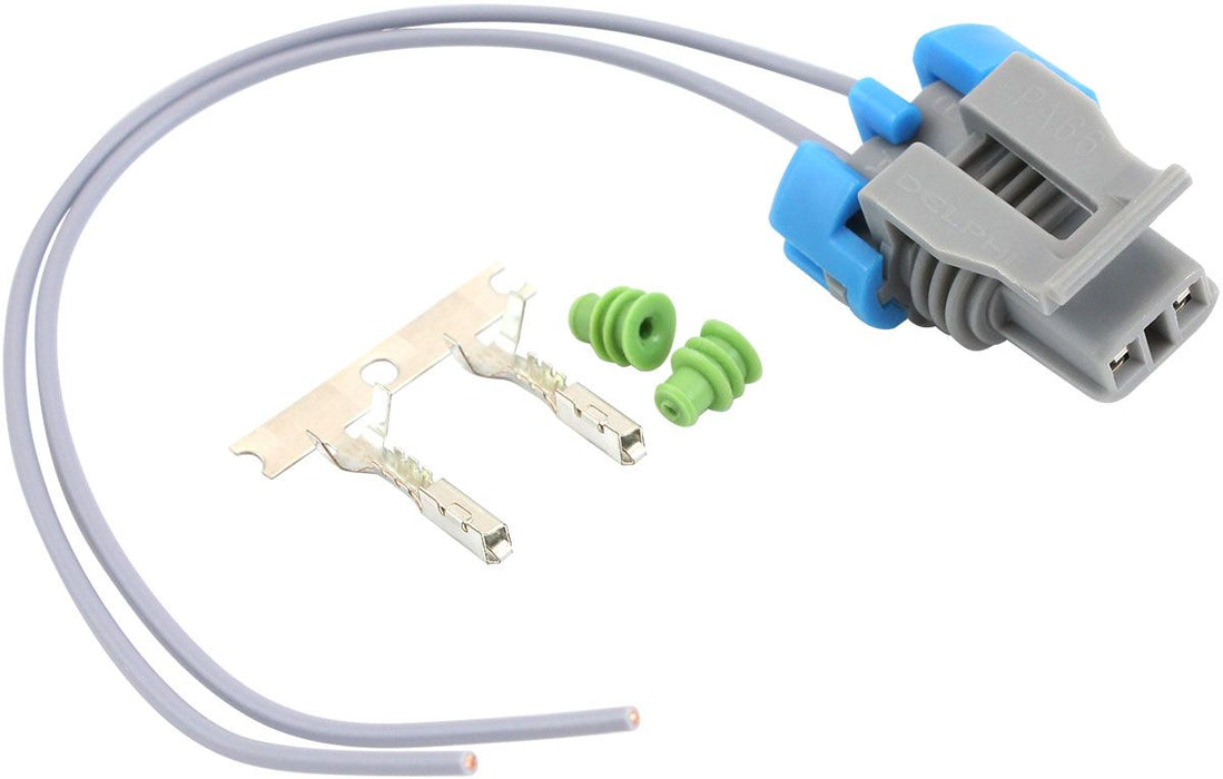 GM Grey 2 Pin Multi Purpose Pigtail Connector  Includes Spare terminalsand seals