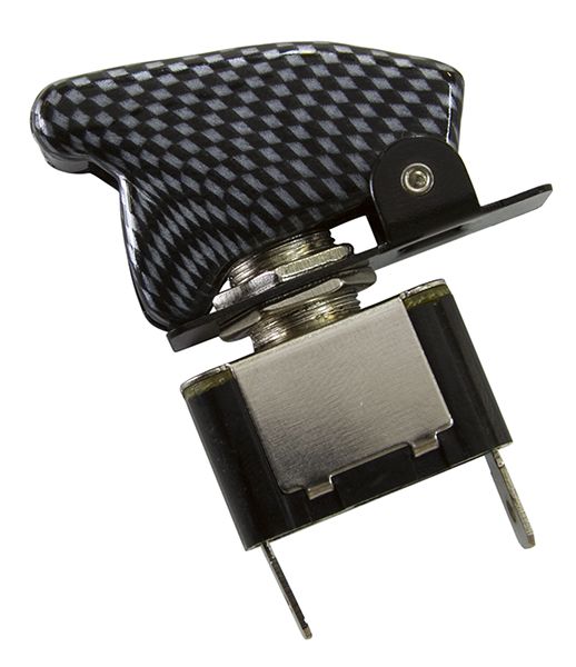 Aeroflow Carbon Fibre Covered Rocket / Missile Switch 12v 20A