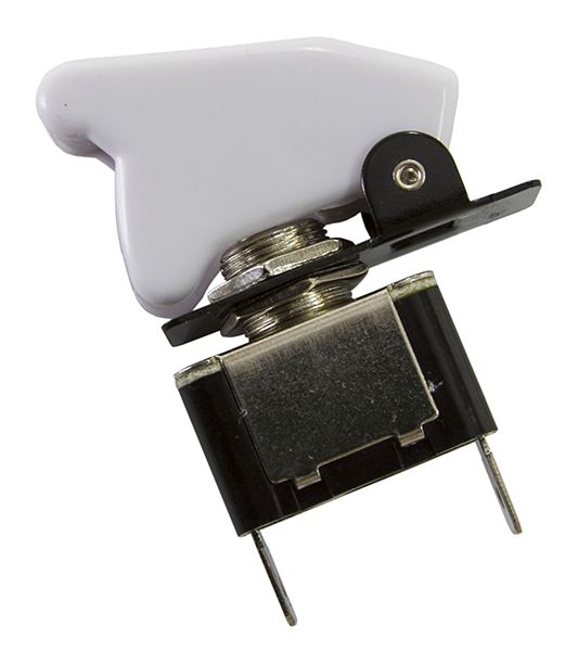Aeroflow White Covered Rocket / Missile Switch 12v 20A