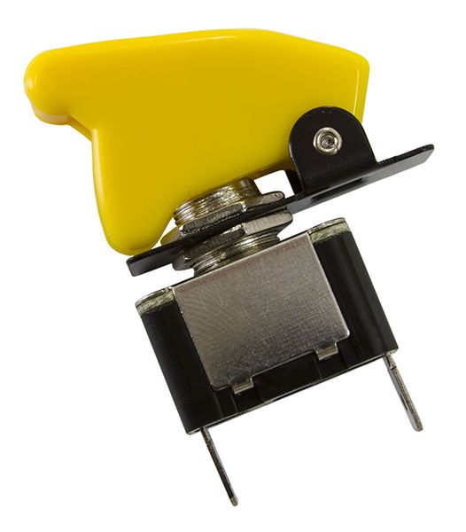 Aeroflow Yellow Covered Rocket / Missile Switch 12v 20A