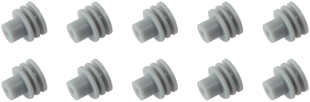 Replacement Weatherpack Wire Seal  Grey Suit 18-20 AWG Wire, 10-Pack