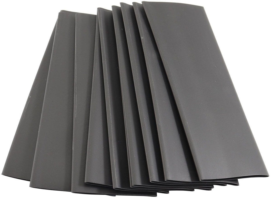 Black Heat Shrink Refill Kit 1" (25mm)  10 Piece Kit, 4-1/4 InchLong, 2:1 Shrink Ratio