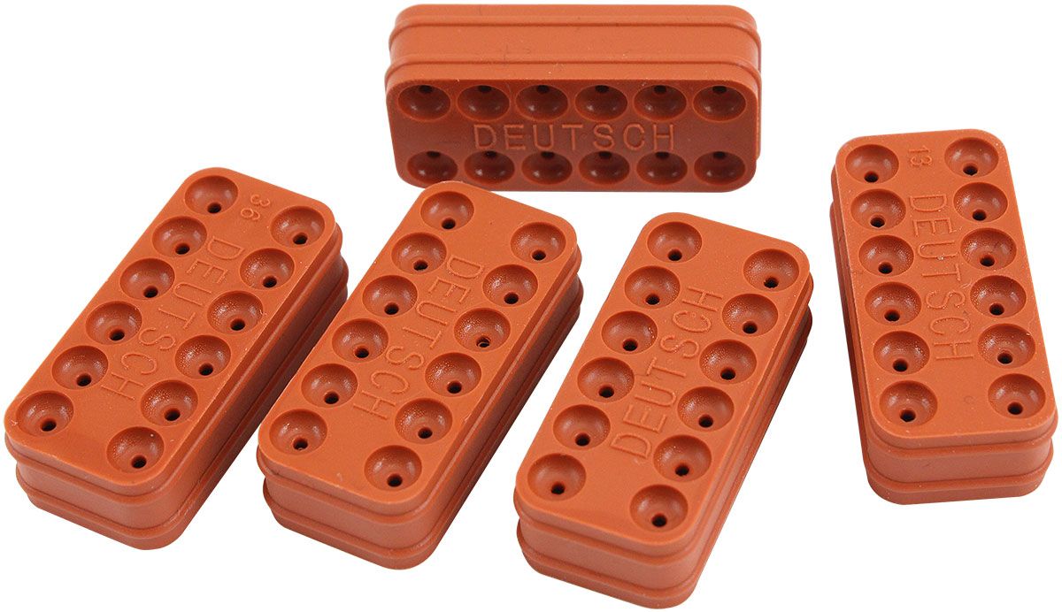 Replacement 12 Pin WeatherTight DTM Wire Seal  Suit Grey Connector With 20 AWG Wire, 5-Pack