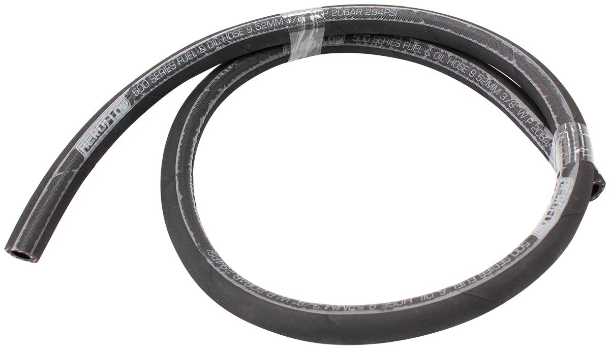 Aeroflow 500 Series Black Push Lock Hose -5AN 2 Metre Length