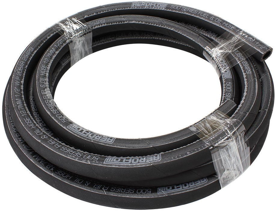 Aeroflow 500 Series Black Push Lock Hose -6AN 30 Metre Length