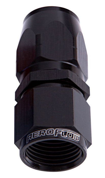 500 / 550 Series Cutter Style One Piece Full Flow Swivel Straight Hose End -4AN Black Finish. Suits 100 & 450 Series Hose