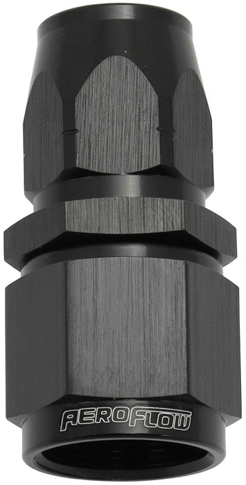 550 Series Cutter Style One Piece Straight Stepped Hose End -8AN to -6 Hose  Black Finish. Suits 100 & 450 Series Hose