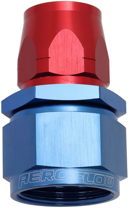 550 Series Cutter Style One Piece Straight Stepped Hose End -16AN to -12 Hose  Blue/Red Finish. Suits 100 & 450 Series Hose