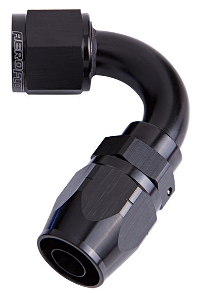500 Series Cutter Swivel 120° Hose End -4AN  Black Finish. Suits 100 & 450 Series Hose