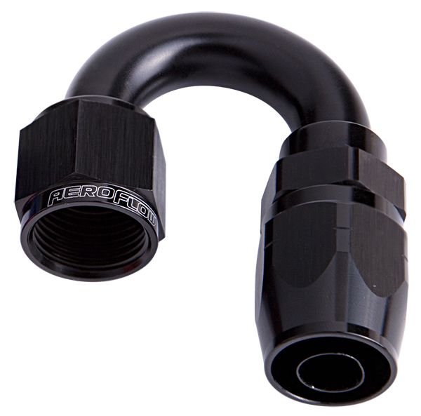 500 Series Cutter Swivel 180° Hose End -8AN  Black Finish. Suits 100 & 450 Series Hose