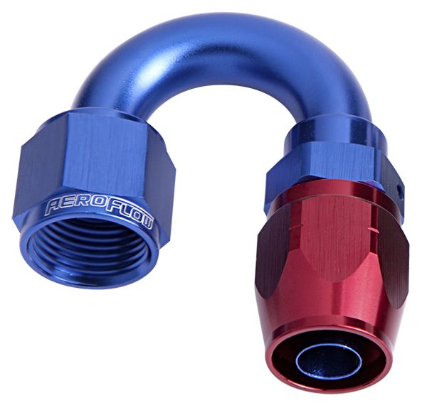500 Series Cutter Swivel 180° Hose End -12AN  Blue/Red Finish. Suits 100 & 450 Series Hose