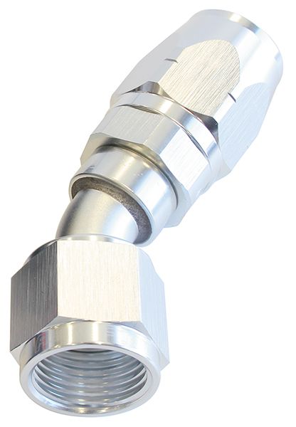 500 Series Cutter Swivel 30° Hose End -4AN  Silver Finish. Suits 100 & 450 Series Hose