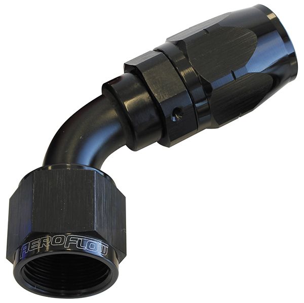 500 Series Cutter Swivel 60° Hose End -10AN  Black Finish. Suits 100 & 450 Series Hose