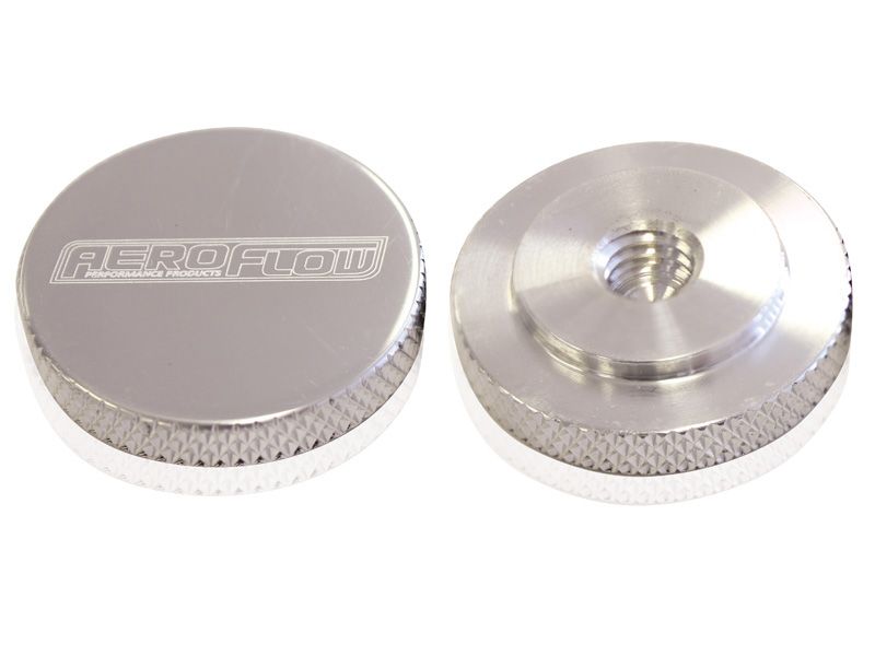 Polished Billet Air Cleaner Nut Low profile perfect for tight clearance applications, 5/16" UNC