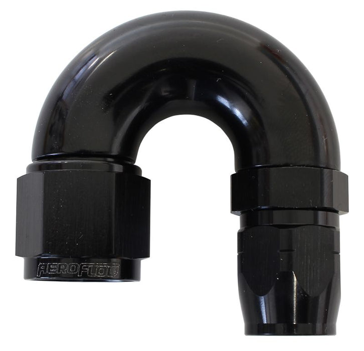 550 Series Cutter Style One Piece Swivel 180° Stepped Hose End -10AN to -12 Hose  Black Finish. Suits 100 & 450 Series Hose