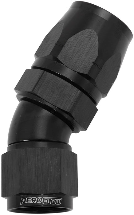 550 Series Cutter Style One Piece Swivel 30° Stepped Hose End -10AN to -12 Hose  Black Finish. Suits 100 & 450 Series Hose