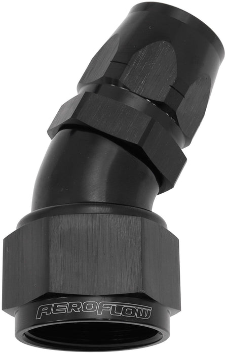 550 Series Cutter Style One Piece Swivel 30° Stepped Hose End -16AN to -12 Hose  Black Finish. Suits 100 & 450 Series Hose