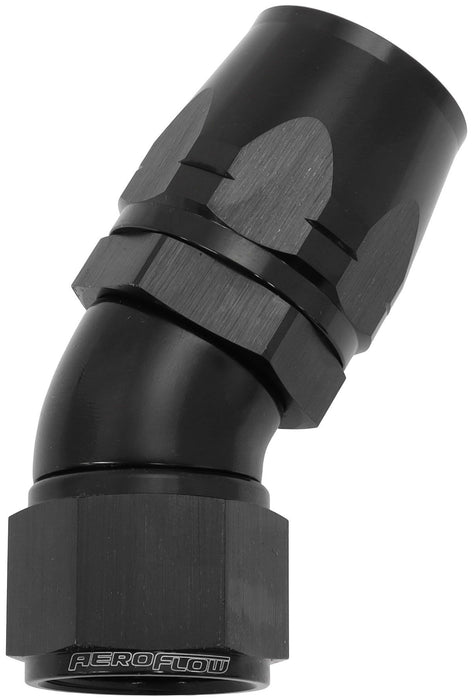 550 Series Cutter Style One Piece Swivel 30° Stepped Hose End -12AN to -16 Hose  Black Finish. Suits 100 & 450 Series Hose
