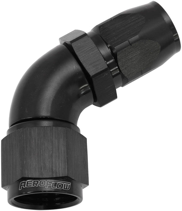 550 Series Cutter Style One Piece Swivel 60° Stepped Hose End -10AN to -8 Hose   Black Finish. Suits 100 & 450 Series Hose
