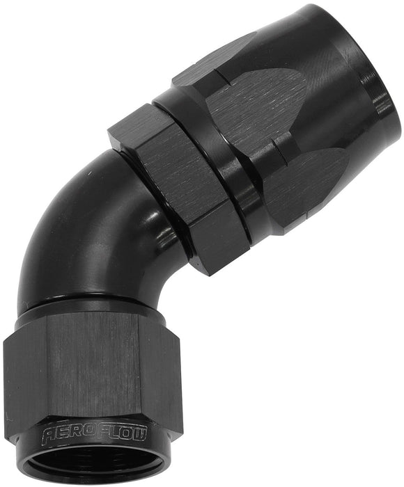 550 Series Cutter Style One Piece Swivel 60° Stepped Hose End -10AN to -12 Hose  Black Finish. Suits 100 & 450 Series Hose