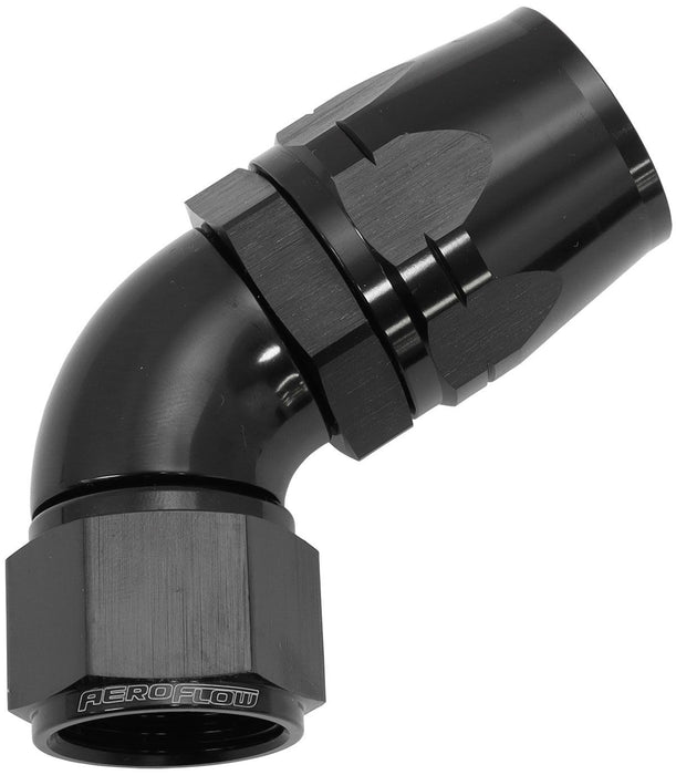 550 Series Cutter Style One Piece Swivel 60° Stepped Hose End -12AN to -16 Hose  Black Finish. Suits 100 & 450 Series Hose