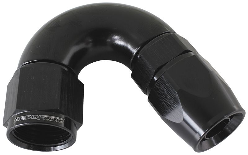 570 Series PTFE 150° Hose End -4AN  Black Finish. Suits 200 & 250 Series Hose