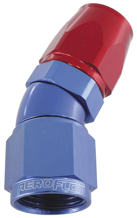 570 Series PTFE 30° Hose End -12AN  Blue/Red Finish. Suits 200 & 250 Series Hose