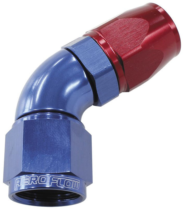 570 Series PTFE 60° Hose End -10AN  Blue/Red Finish. Suits 200 & 250 Series Hose