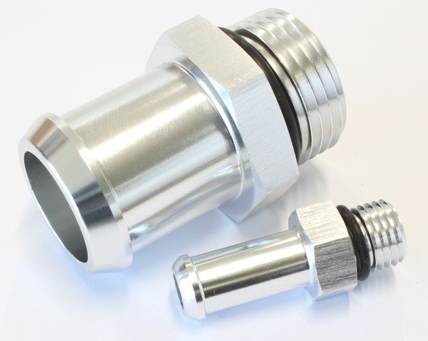 Replacement Fittings for VX/VY Commodore Radiator Overflow Tanks  Suit AF77-1024, Silver Finish