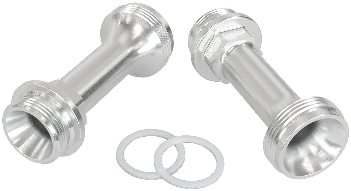 Replacement Billet Adjustable Fuel Log Legs Suit Adjustable Fuel Log (AF64-2037), 7/8-20" for Holley Carburettors, Silver Finish