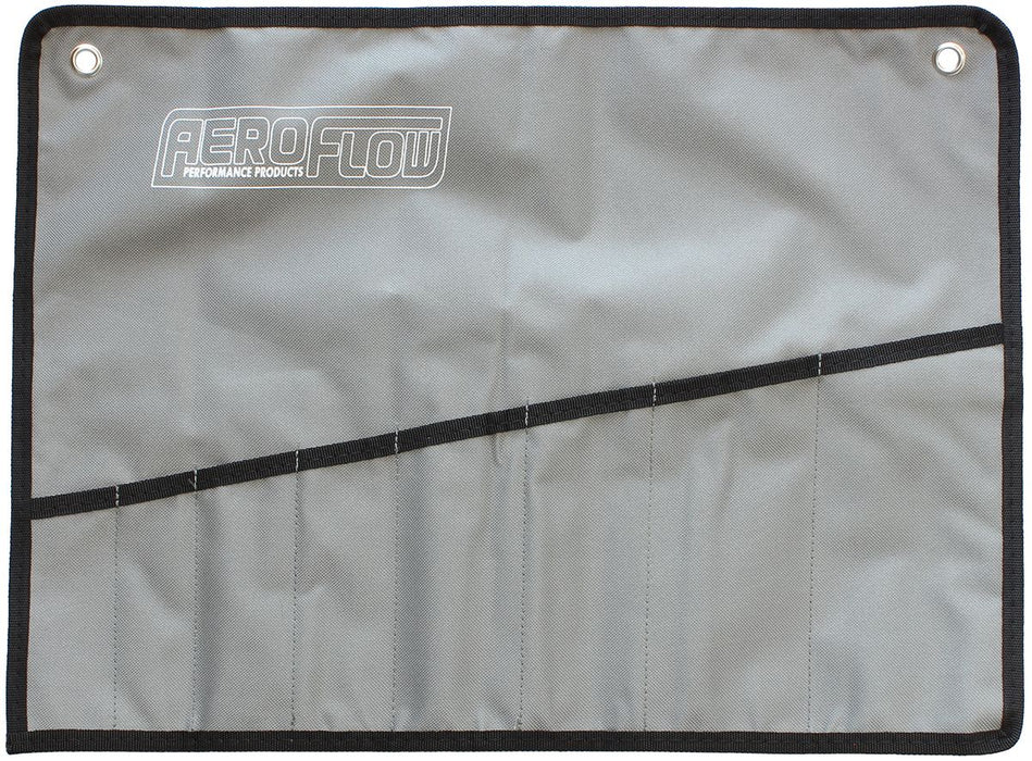 Aeroflow Foldable Pro Spanner Bag With 8 Spanner Pockets, Grey Finish