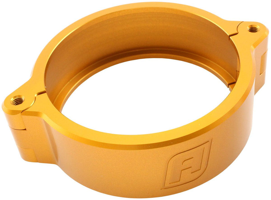 Replacement 2-1/2" Billet IntercoolerClamp - Gold Finish    Clamp and Two Bolts Included