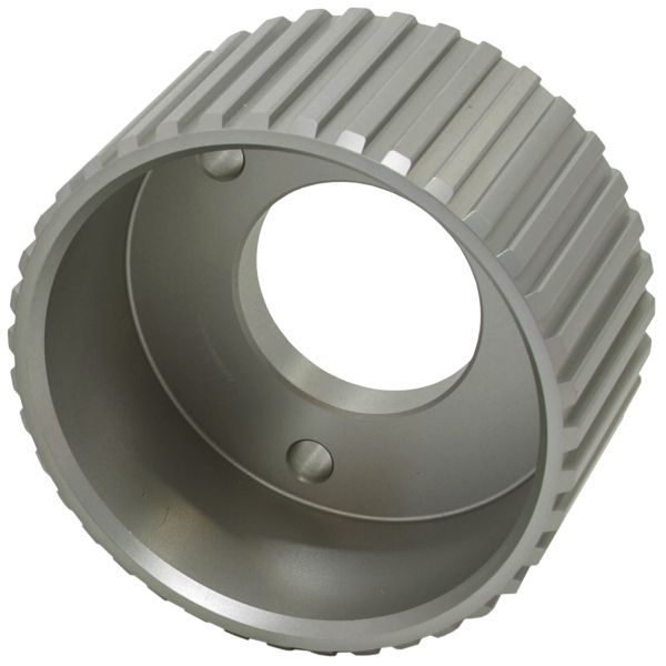 Gilmer Drive Crankshaft Pulley - Silver Finish  Suit SB & BB Chevy with Short Water Pump
