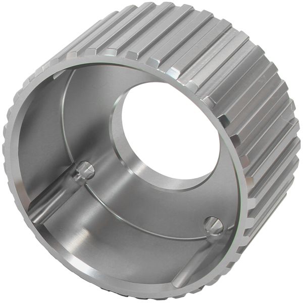 Gilmer Drive Crankshaft Pulley - Silver Finish  Suit Holden V8