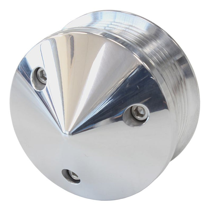 Replacement GM LS Series Tensioner Pulley   Polished With Nose Cover & Bolts