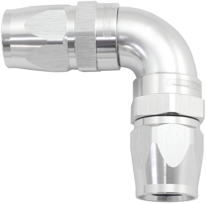 590 Series PTFE 90° Dual Hose Ends -20AN  Silver Finish. Suits 200 & 250 Series Hose