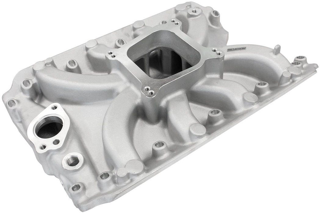 Holden 304 Low-Rise Single Plane Intake Manifold, Natural Cast Finish  1500 - 6500 RPM, Square Bore Carburettor Pad, Non-EGR