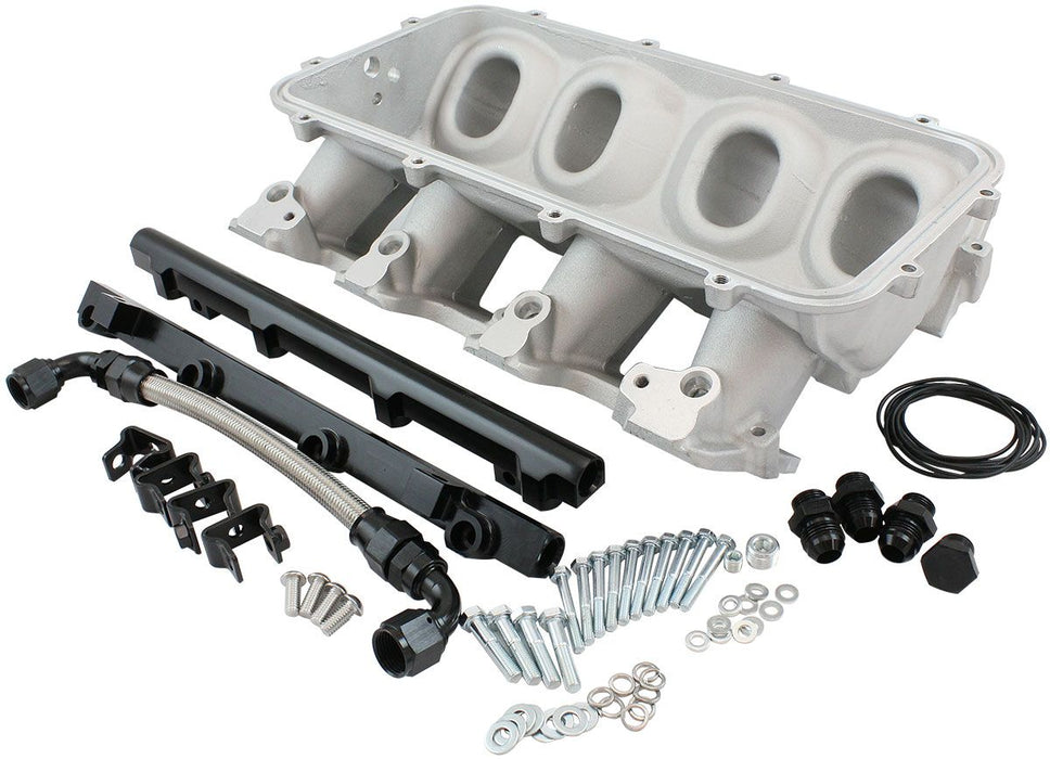 Aeroflow Low Rise EFI GM LS Cathedral Port Intake Manifold Base, Natural Cast Finish Suit Modular Intake Manifolds