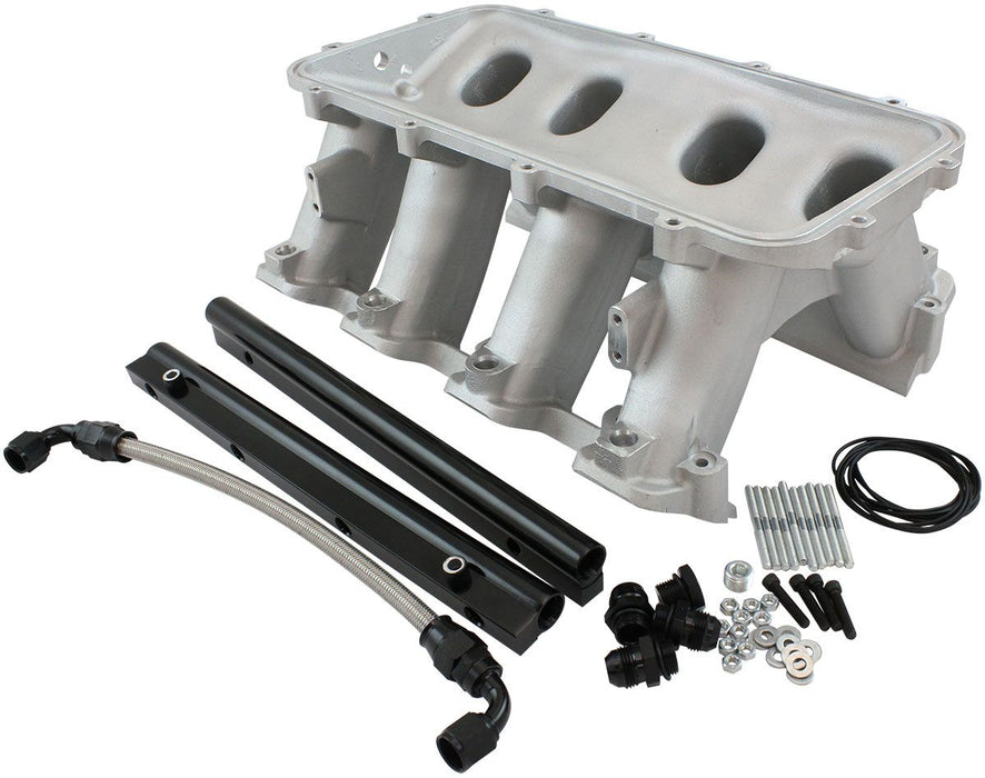 Aeroflow Hi Rise EFI GM LS Rectangle Port Intake Manifold Base, Natural Cast Finish Suit Modular Intake Manifolds