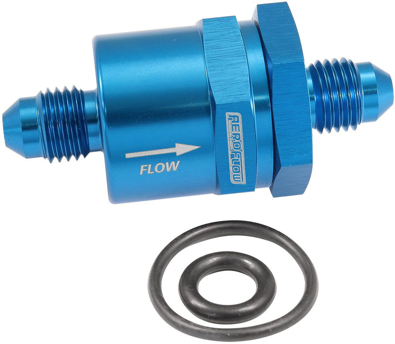 Inline Check Valve -4AN  Blue