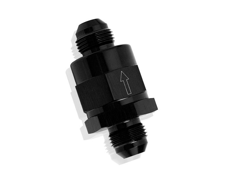 Inline Check Valve -6AN   Black Finish