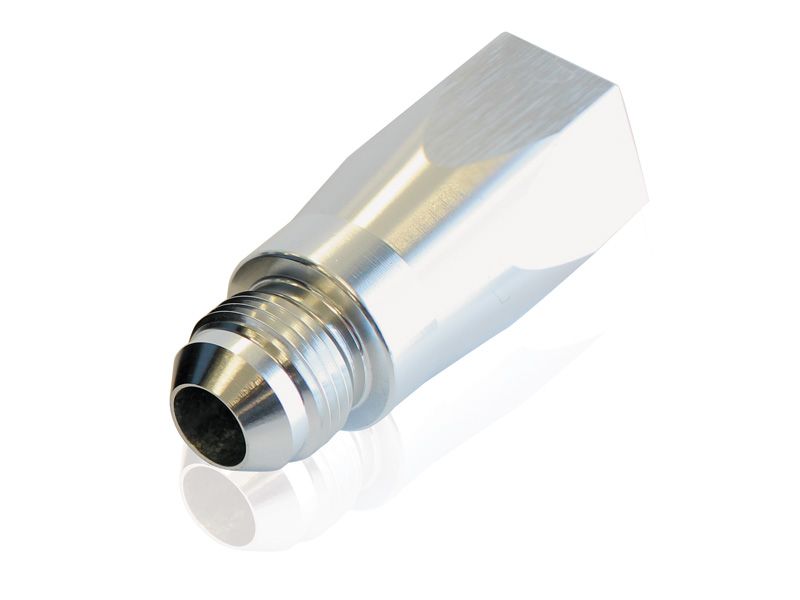 Adjustable Check Valve -6AN  Silver Finish. Male to Female AN Outlets