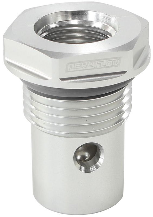 Roll Over Valve -12AN  Silver Finish, Suit Aeroflow Fuel Cells, -12 Male ORB to -8 Female ORB